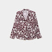 Blouse fluide manches 3/4 bordeaux femme grande taille