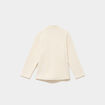 Gilet polaire zipp&eacute; manches longues blanc mixte