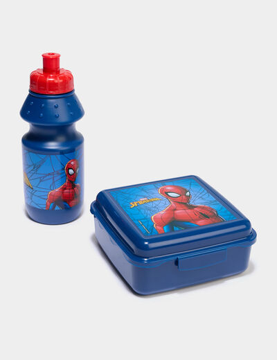 Ensemble lunch box et gourde Spider-Man bleu roi mixte