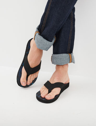 Tongs de plage bleu homme