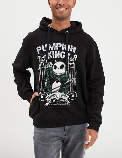 Sweat hoodie Étrange Noël monsieur Jack noir homme
