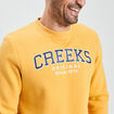 Sweat à col rond Creeks jaune homme