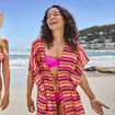 Robe de plage longue multicolore femme