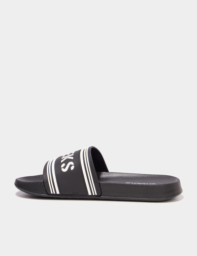 Claquettes noir gar&ccedil;on