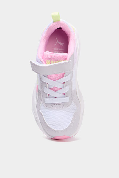 Baskets running &agrave; scratchs Puma Trinity rose clair fille