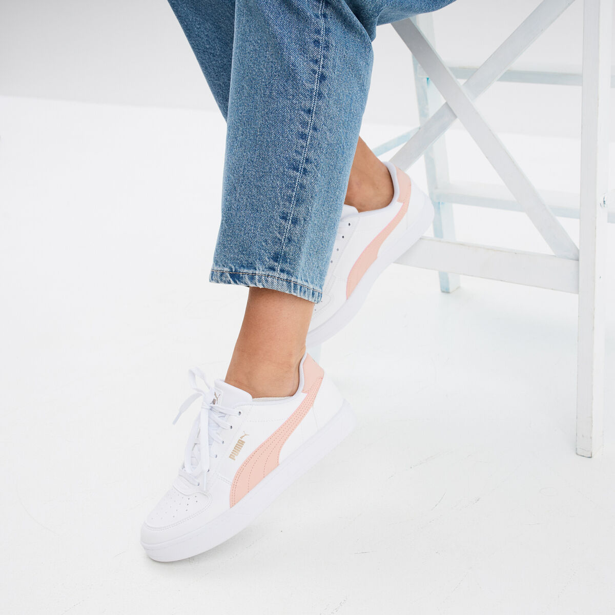 Tennis basses &agrave; lacets Puma Caven 2.0 rose pastel femme