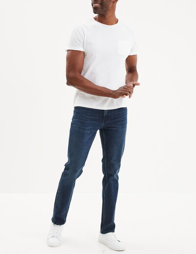 Jeans denim straight 5 poches Creeks denim blue black homme