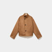 Veste su&eacute;dine r&eacute;versible polaire camel femme