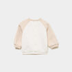 Ensemble 3 pi&egrave;ces avec sweat et pantalon blanc b&eacute;b&eacute;