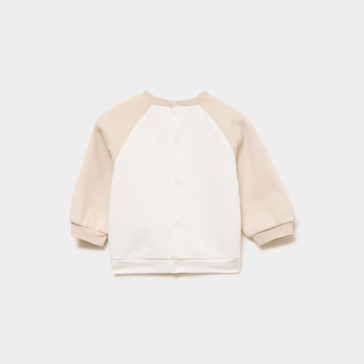 Ensemble 3 pi&egrave;ces avec sweat et pantalon blanc b&eacute;b&eacute;