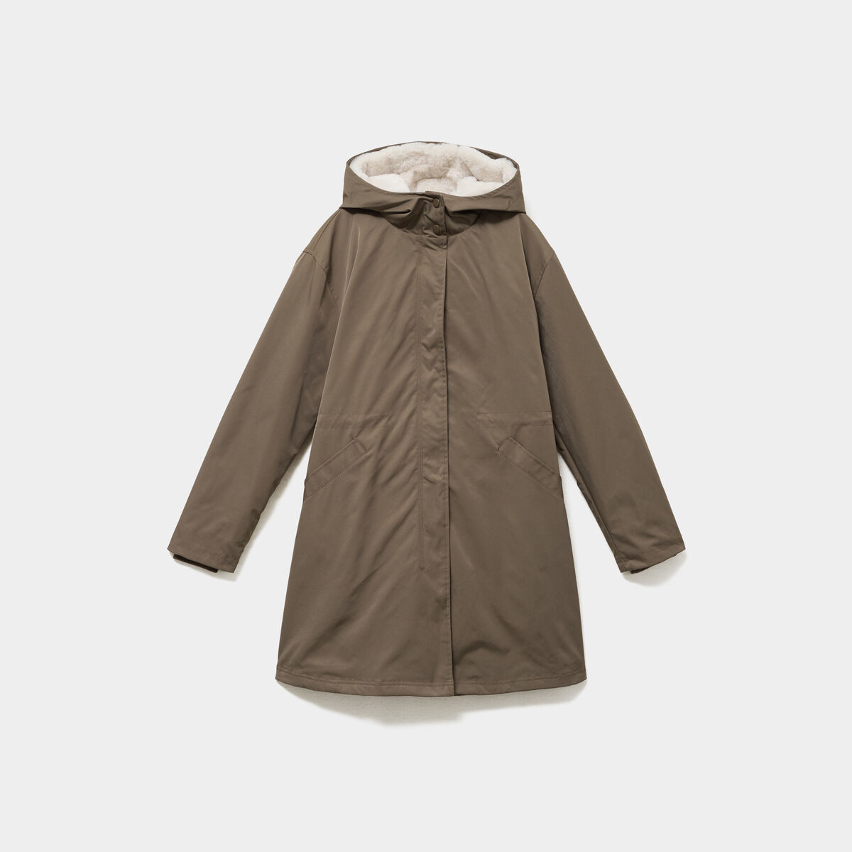 Parka 3-en-1 avec capuche amovible marron fonc&eacute; femme