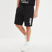 Short jogging droit avec poches zippées noir homme