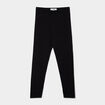 Legging long coton taille &eacute;lastiqu&eacute;e noir fille