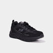 Baskets running m&eacute;moire forme Skechers noir homme