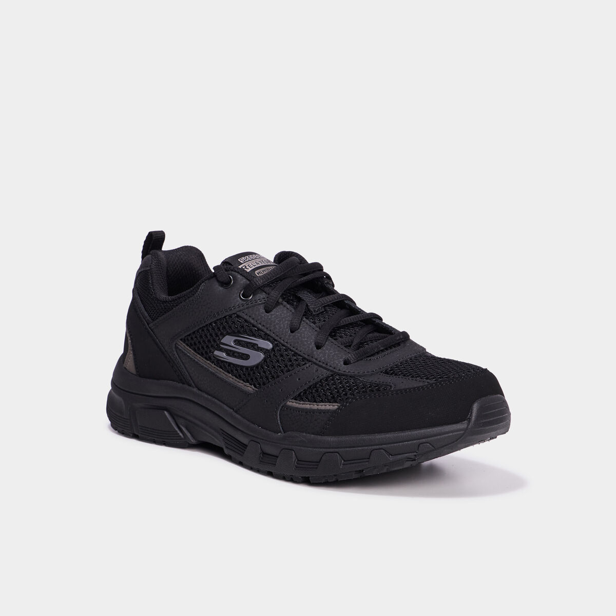 Baskets running m&eacute;moire forme Skechers noir homme
