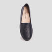 Mocassins perfor&eacute;es bleu marine femme