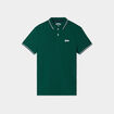 Polo avec broderie poitrine coton Creeks vert foncé homme