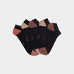 Lot 5 paires chaussettes invisibles noir femme