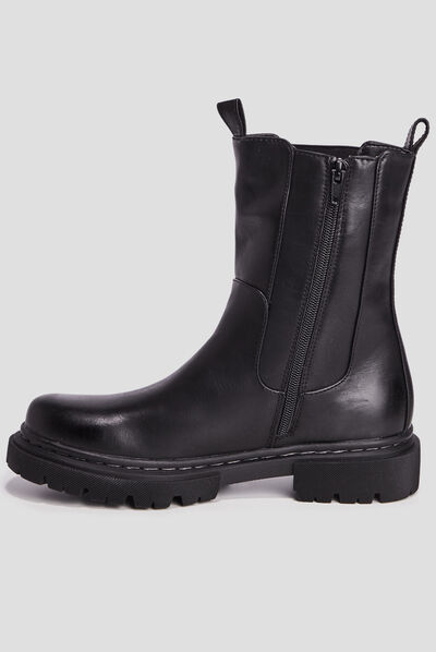 Bottines chelsea noir femme