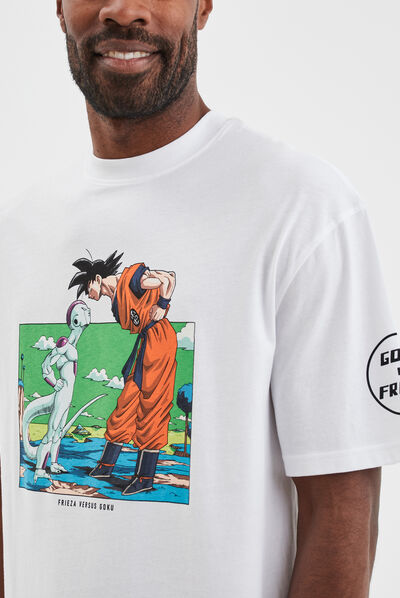T-shirt manches courtes Dragon Ball Z blanc homme