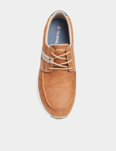Chaussures bateau marron clair homme