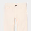Pantalon skinny 5 poches coton creme fille