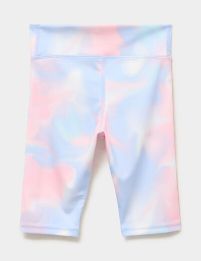 Short cycliste de sport ecru fille