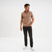 Jeans straight 5 poches Liberto denim dirty homme