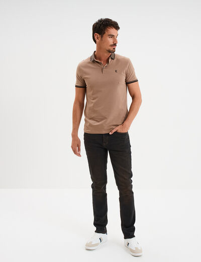 Jeans straight 5 poches Liberto denim dirty homme