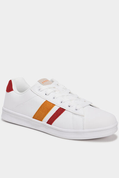 Tennis à lacets Creeks rouge femme