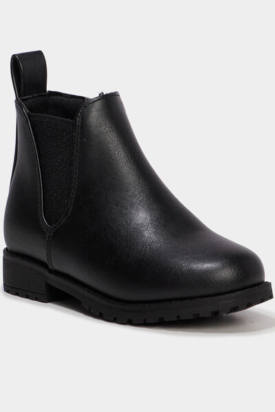 Boots chelsea zipp&eacute;es noir fille
