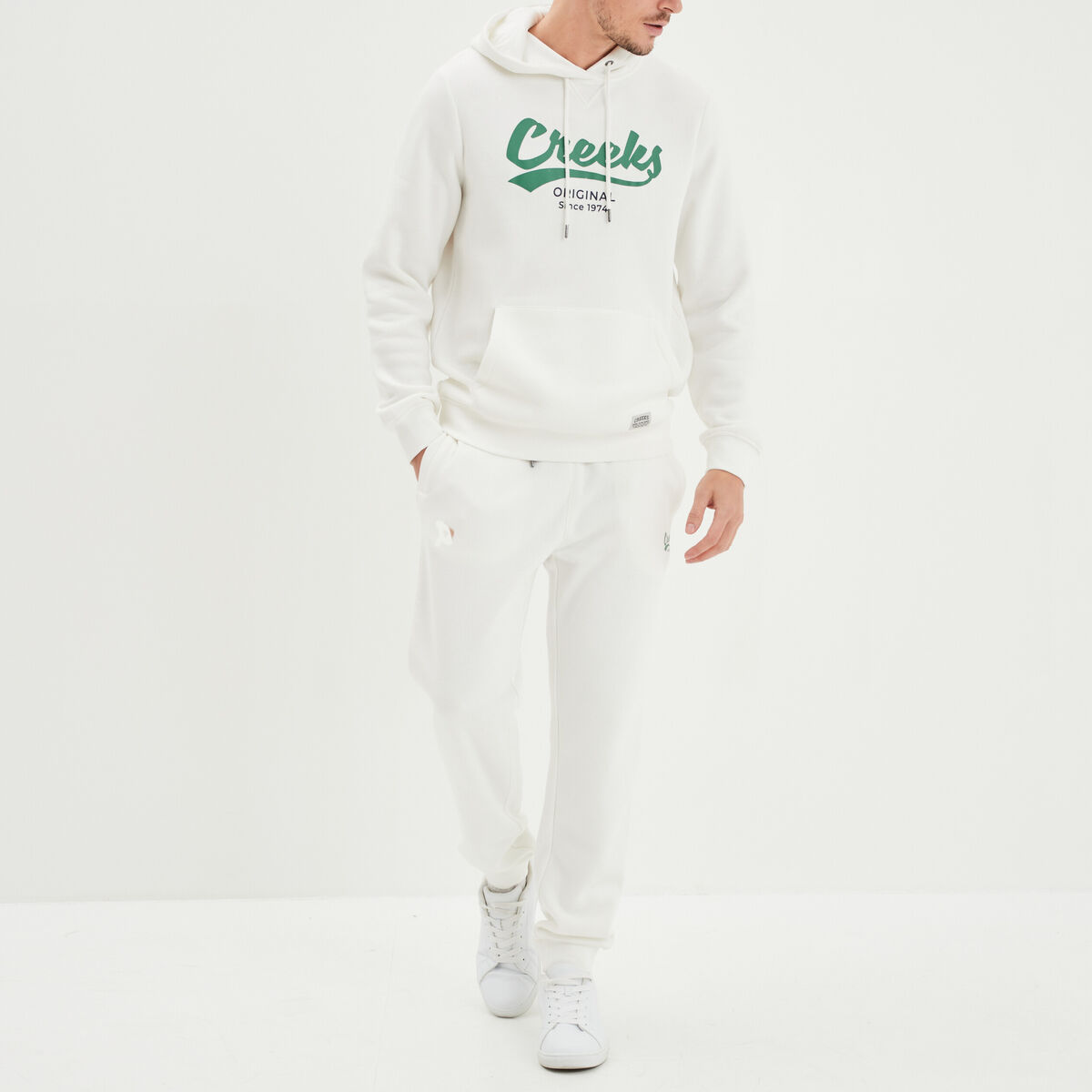 Pantalon de jogging droit Creeks blanc homme