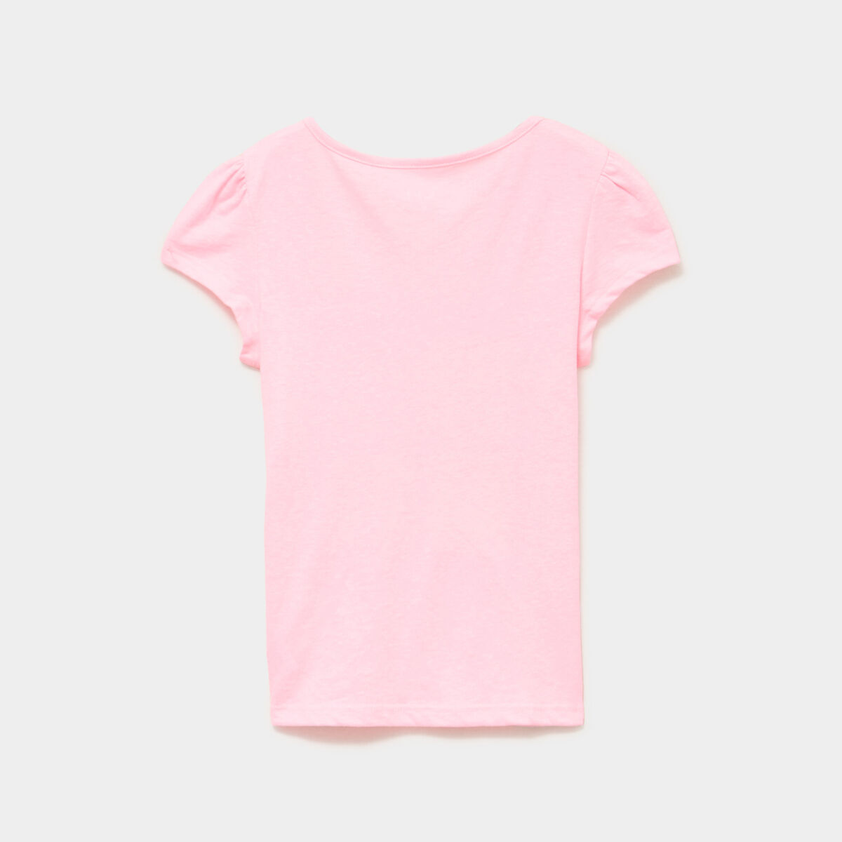Ensemble pyjama t-shirt et short coton rose fluo fille