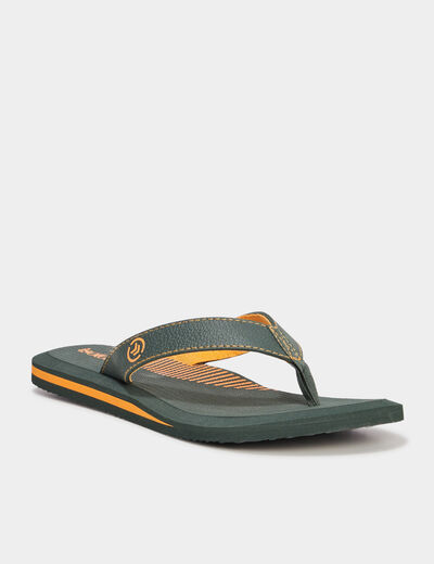 Tongs Isotoner vert homme