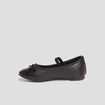 Ballerines avec noeud noir fille