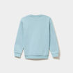 Sweat col rond oversize manches longues bleu gris gar&ccedil;on