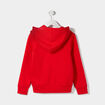 Sweat zippé à capuche Creeks rouge garçon