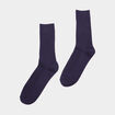 Lot 2 paires chaussettes côtelées bleu marine homme