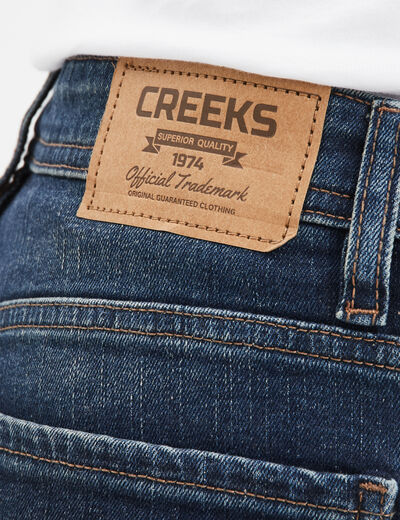 Jeans denim straight 5 poches denim dirty homme