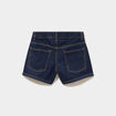 Short en jean taille ajustable coton denim brut fille