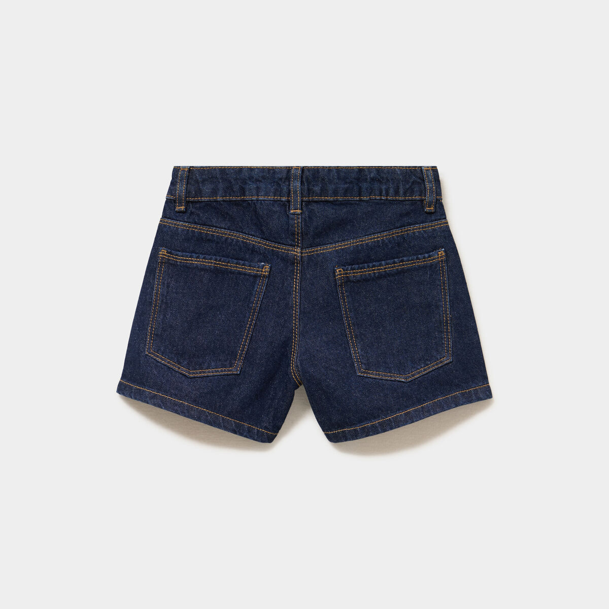 Short en jean taille ajustable coton denim brut fille