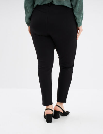 Pantalon skinny taille standard noir femme grande taille