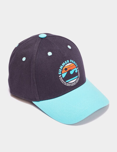 Casquette coton bleu marine garçon
