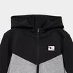 Sweat zipp&eacute; &agrave; capuche noir gar&ccedil;on