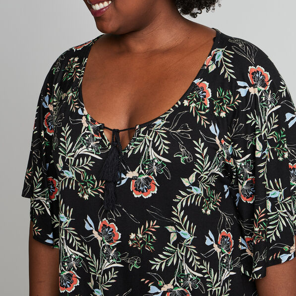 t shirt manches courtes noir femmegt T-shirt manches courtes noir femme grande taille