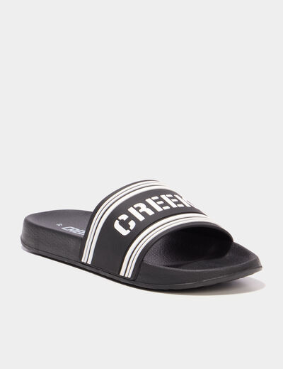 Claquettes noir gar&ccedil;on