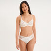 Soutien-gorge embo&icirc;tant dentelle blanc femme