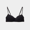 Soutien-gorge triangle paddé noir femme