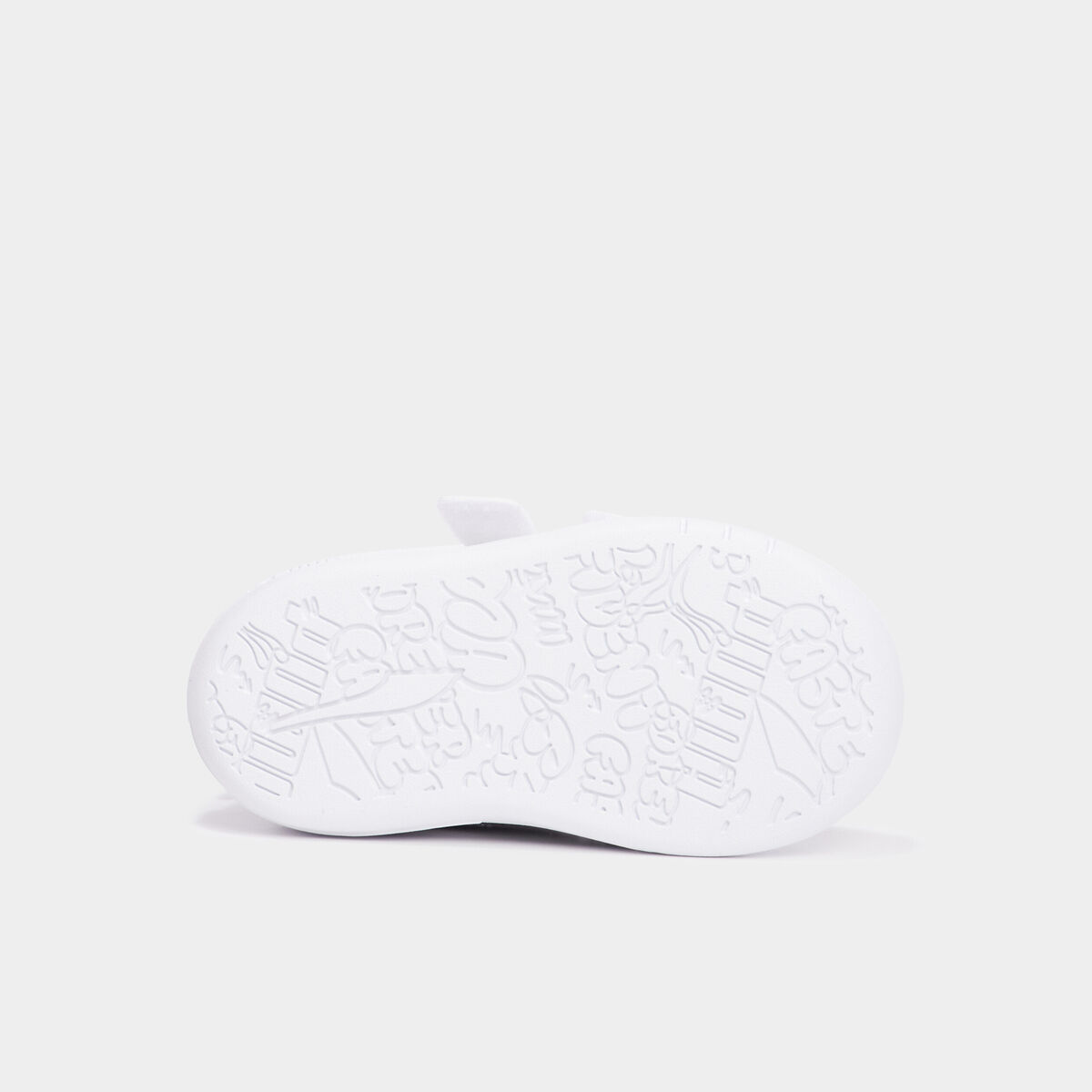 Tennis basses à scratchs Puma Multiflex blanc bébé fille