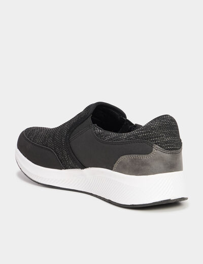 Loafers semelle épaisse noir homme